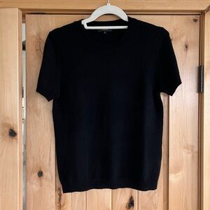 QUINCE Mongolian Cashmere Tee, Black